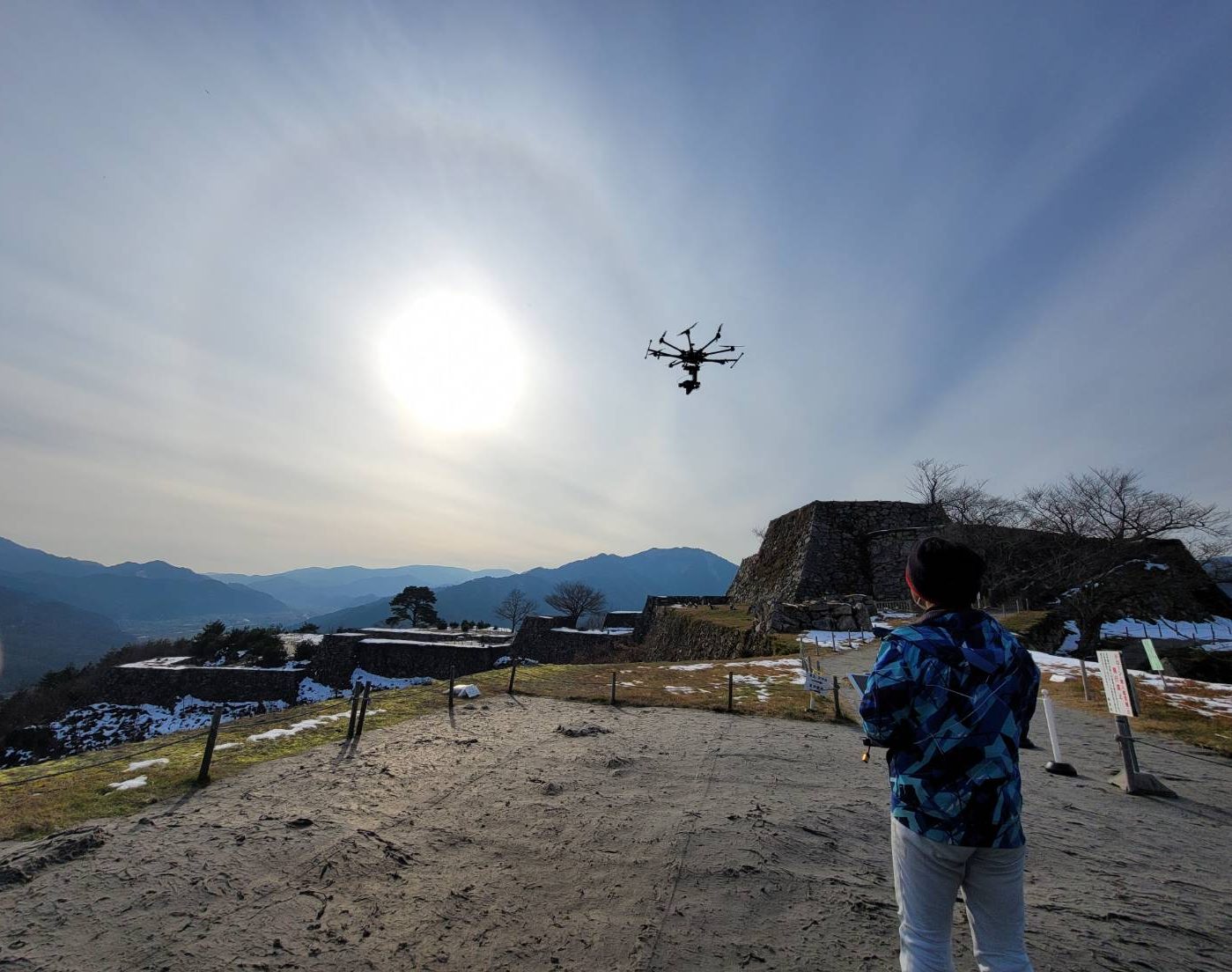 ドローンによる空撮